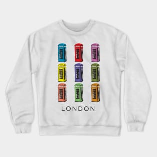 Now You&#39;re Talking in a Red London Telephone Box Crewneck Sweatshirt